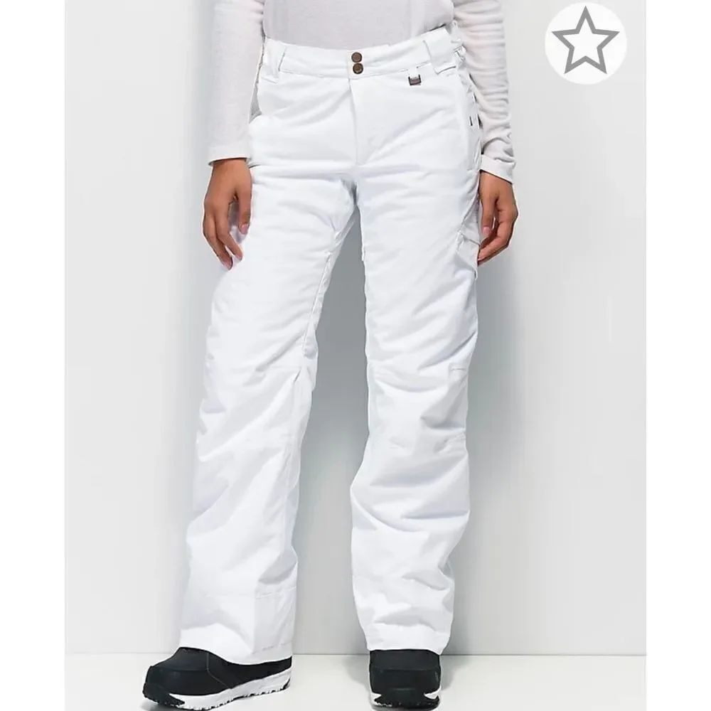 Rojo Adventure Awaits White 15K Snowboard Pants